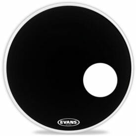 Evans EQ3 Black 24 inch Bass Head - With Port-1041