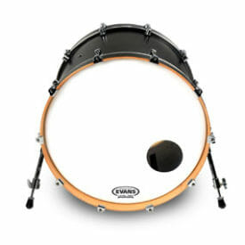 Evans EQ3 Smooth White 24 inch Bass Head - With Port-0