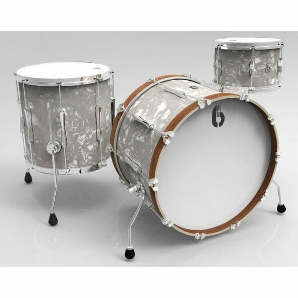 Legend Kit Windermere Pearl British Drum Co.-Lounge Club 24" 3-Piece Shell Pack- Windermere Pearl