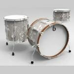 British Drum Co.-Lounge Club 22 3-Piece Shell Pack- Windermere Pearl-0