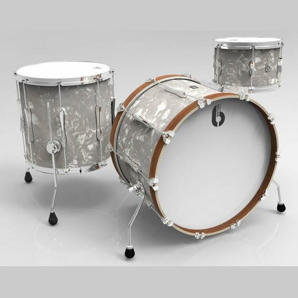 British Drum Co.-Lounge Club 22 3-Piece Shell Pack- Windermere Pearl-0 British Drum Co.-Lounge Club 22 3-Piece Shell Pack- Windermere Pearl-0