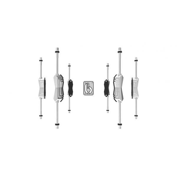 British Drum Co.-Lounge Club 24" 3-Piece Shell Pack- Wiltshire White-2357