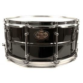 Worldmax 14x5 Black Brass w/ Chrome Snare Drum-0