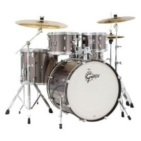 GRETSCH Energy, 10"/12"/14"/20"+14SD, Drum Kit with Hardware and Paiste 101 Cymbal Pack, Grey Steel