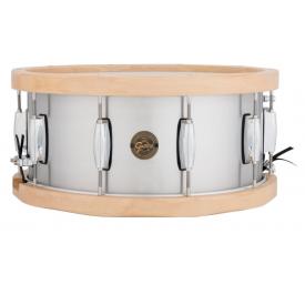 Gretsch S1-6514A-WH 14 x 6.5 Snare Drum SEAMLESS ALUMINIUM SHELL WOOD HOOPS 10-LUG