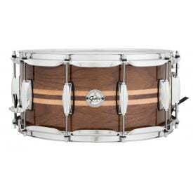 Gretsch 14 x 6.5 Silver Series Snare Drum, Walnut with Maple Inlay