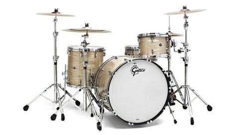 Brooklyn-Cream-Oyster-460-80 (1) Gretsch USA Brooklyn Shell Pack Creme Oyster 13" x 9" TT / 16" x 16" FT / 22" x 14" BD