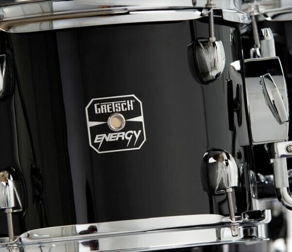 Gretsch Energy 20" Drum Kit with Hardware and 3 Piece Paiste 101 Cymbal Pack - Black