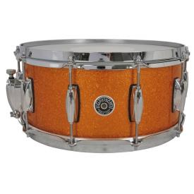Gretsch Brooklyn Snare Drum Gold Sparkle - 14 x 6.5 Lightning Throw