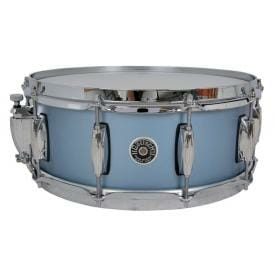 Gretsch Brooklyn Snare Drum Satin Ice Blue Metallic - 14 x 6.5 Lightning Throw
