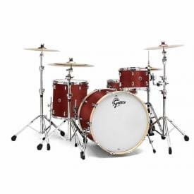 Gretsch USA Brooklyn Shell Pack Satin Cherry Red 10" x 7" TT / 12" x 8" TT / 16" x 14" FT / 22" x 18" BD