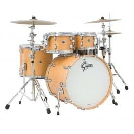 Gretsch USA Brooklyn Shell Pack Satin Natural 10" x 7" TT / 12" x 8" TT / 16" x 14" FT / 22" x 18" BD