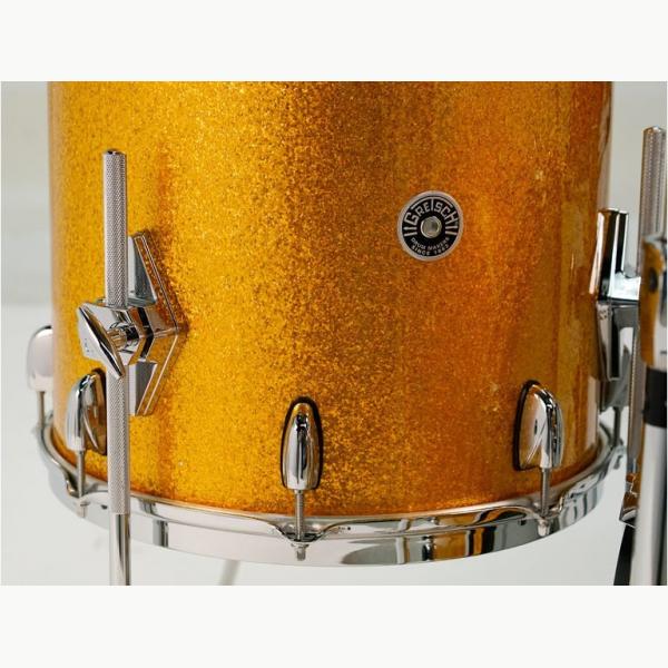 Gretsch USA Brooklyn Shell Pack Gold Sparkle 12" x 8" TT / 14" x 14" FT / 20" x 14" BD - GR808088