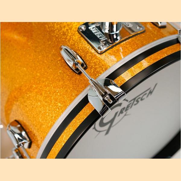 Gretsch USA Brooklyn Shell Pack Gold Sparkle 12" x 8" TT / 14" x 14" FT / 20" x 14" BD - GR808088