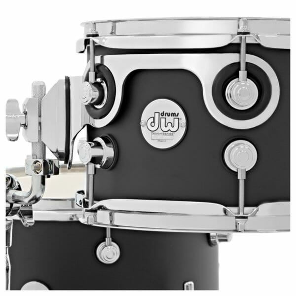 DW Design Series Mini-Pro, 10"/13"/16"/13"SD Shell Pack, Matte Lacquer, Black Satin