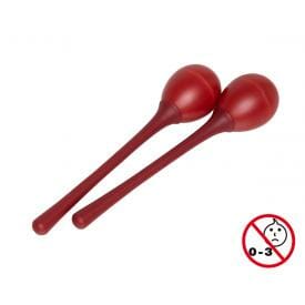 Stagg Egg Maracas With Handles - Red