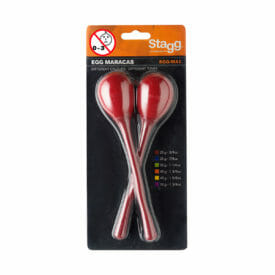 Stagg Egg Maracas With Handles - Red