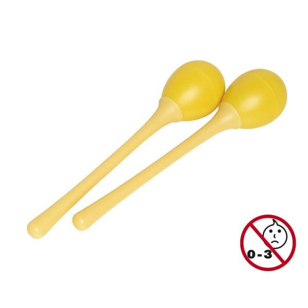 Stagg plastic egg maracas yellow