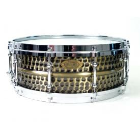 Worldmax WorldMax Brass Nickel Hammered Snare, 14x6.5in