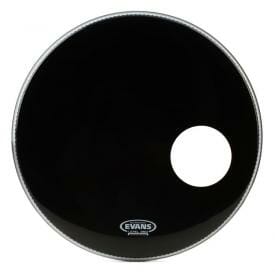 Evans EQ3 Black 26" Resonant Bass Drum Head - With Port