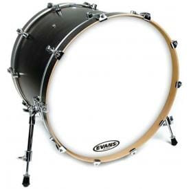 Evans EQ3 White 16" Resonant Tom Hoop Bass Drum Head - No Port