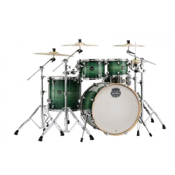 mapex ar529s armory rock 5 piece shell pack emerald