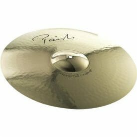 FEATURES Size: 19" Weight: medium heavy Volume: medium low to very loud Stick Sound: silvery, hissing Intensity: lively Sustain: medium long Bell Character: integrated Sound Character: Bright, explosive, full, sparkling, warm. Wide frequency range, fairly clean mix. Even, giving feel with a powerful attack, sharp response and a nice sparkling fade. A strong, full, durable and cutting crash with radiant sound