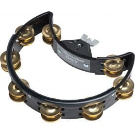 Rhythm Tech DST2B Nickel Drumset Tambourine, Black