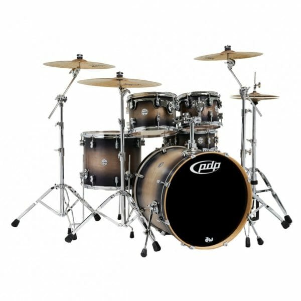 PDP 22" 5 Piece Concept Maple Shell Pack Satin Charcoal Burst
