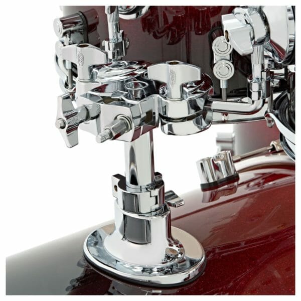 PDP 22" 7 Piece Concept Maple Shell Set Red to Black Sparkle Fade