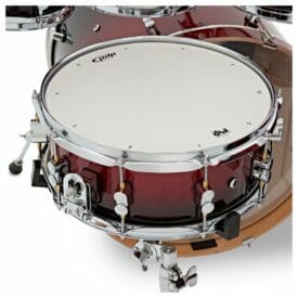 PDP 22" 7 Piece Concept Maple Shell Set Red to Black Sparkle Fade