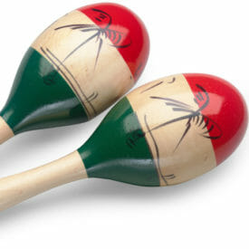 Maracas Mexican Tri-Colour 26cm