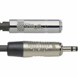 Stagg N Series Audio Cable Mini Jack/Mini Jack (M/F) Stereo, 3 M (10')