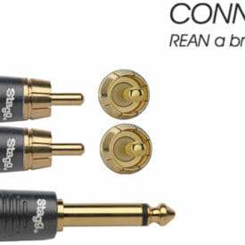Stagg N-Series Y-Adapter Cable - Mono Phone Plug / 2X