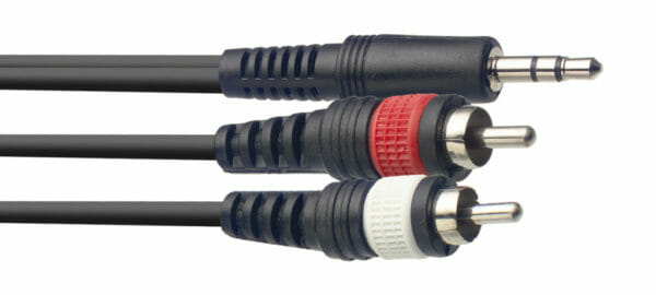 Stagg Y Cable, Mini Jack/Rca (M/M), 6 M (20')