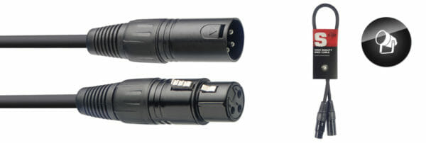 Stagg Dmx Cable, Xlr/Xlr (M/F), 50 Cm (1.6')