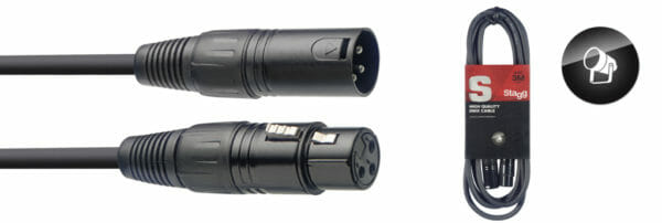 Stagg Dmx Cable, Xlr/Xlr (M/F), 3 M (10')