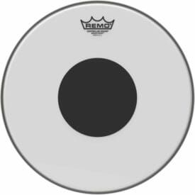 Remo Controlled Sound 13" Smooth White Tom/ Snare Head With Black Dot