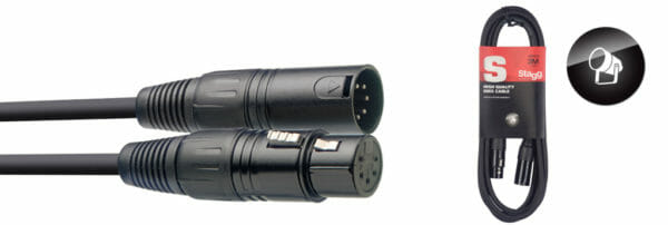 Stagg Dmx Cable, Xlr/Xlr (M/F) (5 Pins), 3 M (10')