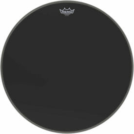 22" Remo Powerstroke 3 Ebony Bass Drum Head