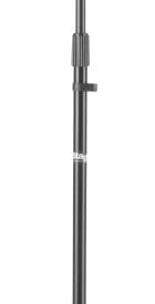 Stagg Microphone Floor Stand W/Heavy Solid Round Black Base