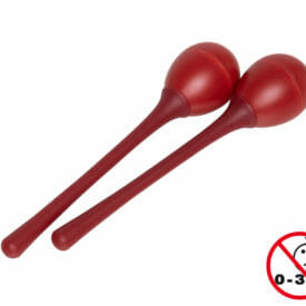 Stagg Red Egg Maracas With Handles