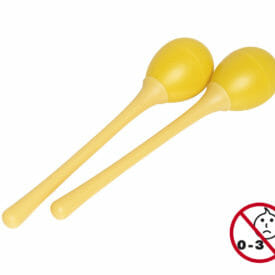 Stagg 2pc Egg Maracas L/ 3/4oz/Yellow