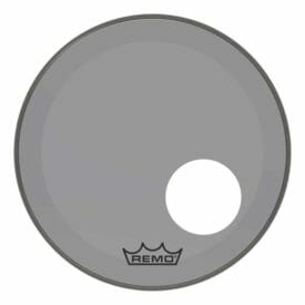 Remo 18" Powerstroke 3 Colortone Bass Drumhead - Smoke with 5" Offset Hole