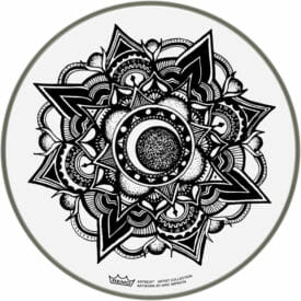 Remo 14" Artbeat Artist Collection, Aric Improta, Nocturnal Bloom