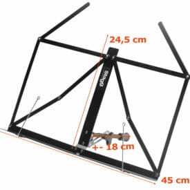 Stagg Desktop Metal Music Stand, Collapsible, With Bag