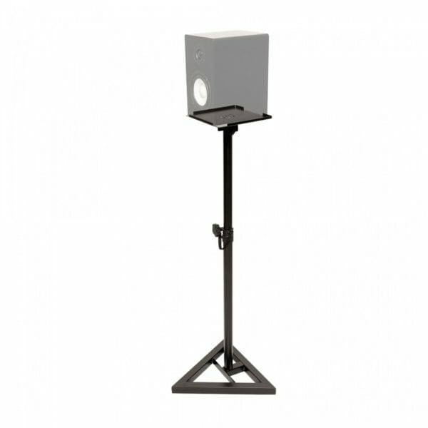 Stagg Two Steel Studio Monitor Stands, Height-Adjustable, With Tiltable Plate