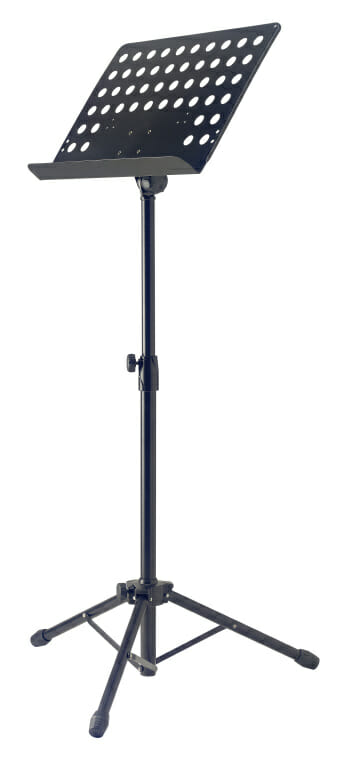 Stagg Standard Orchestral Music Stand W/Metal Sheet Rest (+Punched Holes)