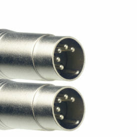 Stagg Midi Cable, Din/Din (M/M), 3 M (10'), Metal Connectors
