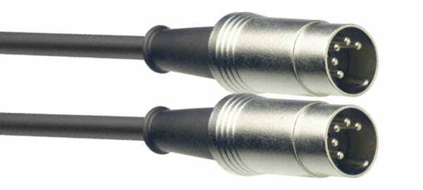 Stagg Midi Cable, Din/Din (M/M), 6 M (20'), Metal Connectors
